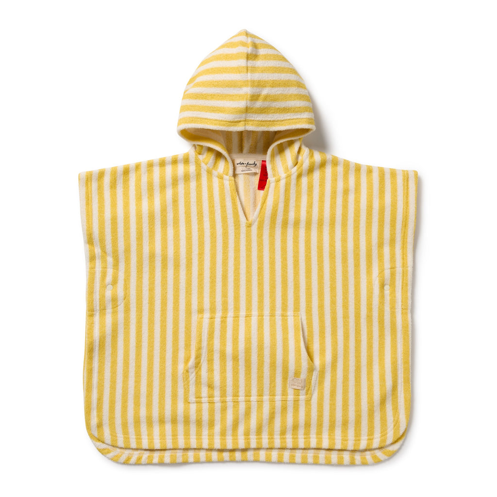 Wilson & Frenchy Organic Terry Hooded Poncho - Honey Wave