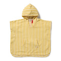 Organic Terry Hooded Poncho - Honey Wave