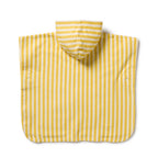 Organic Terry Hooded Poncho - Honey Wave