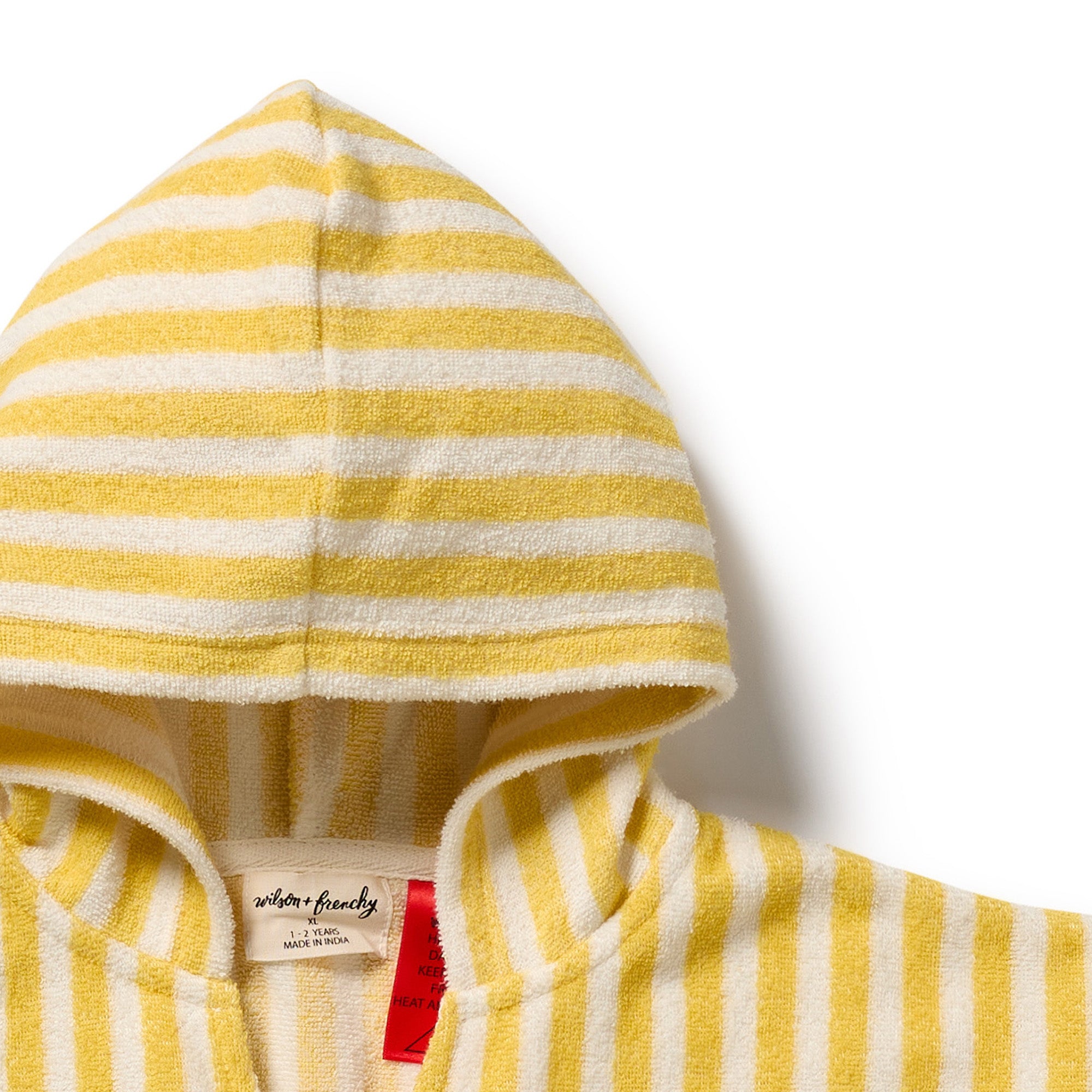Wilson & Frenchy Organic Terry Hooded Poncho - Honey Wave