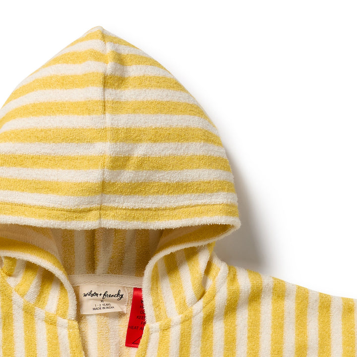 Wilson & Frenchy Organic Terry Hooded Poncho - Honey Wave