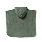 Organic Terry Hooded Poncho - Moss