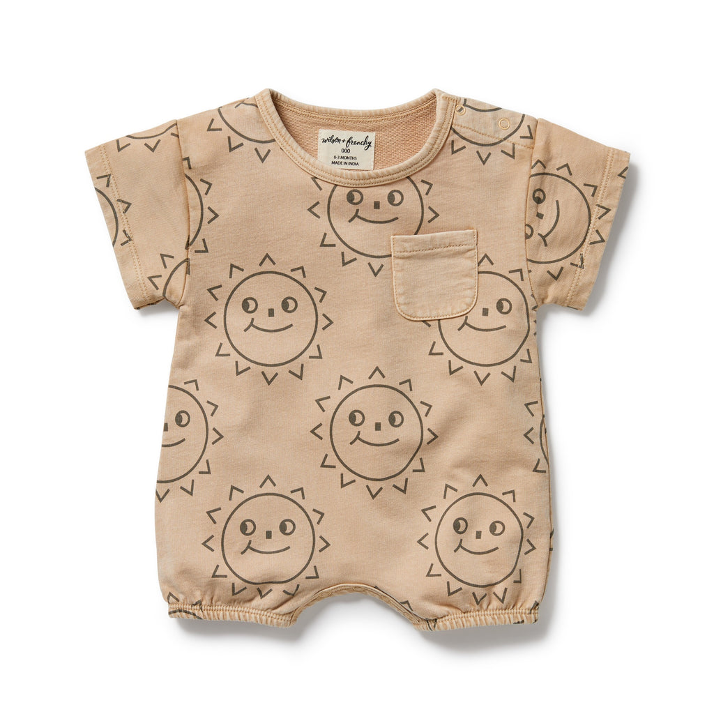 Wilson & Frenchy Organic Sweat Growsuit - Happy Days