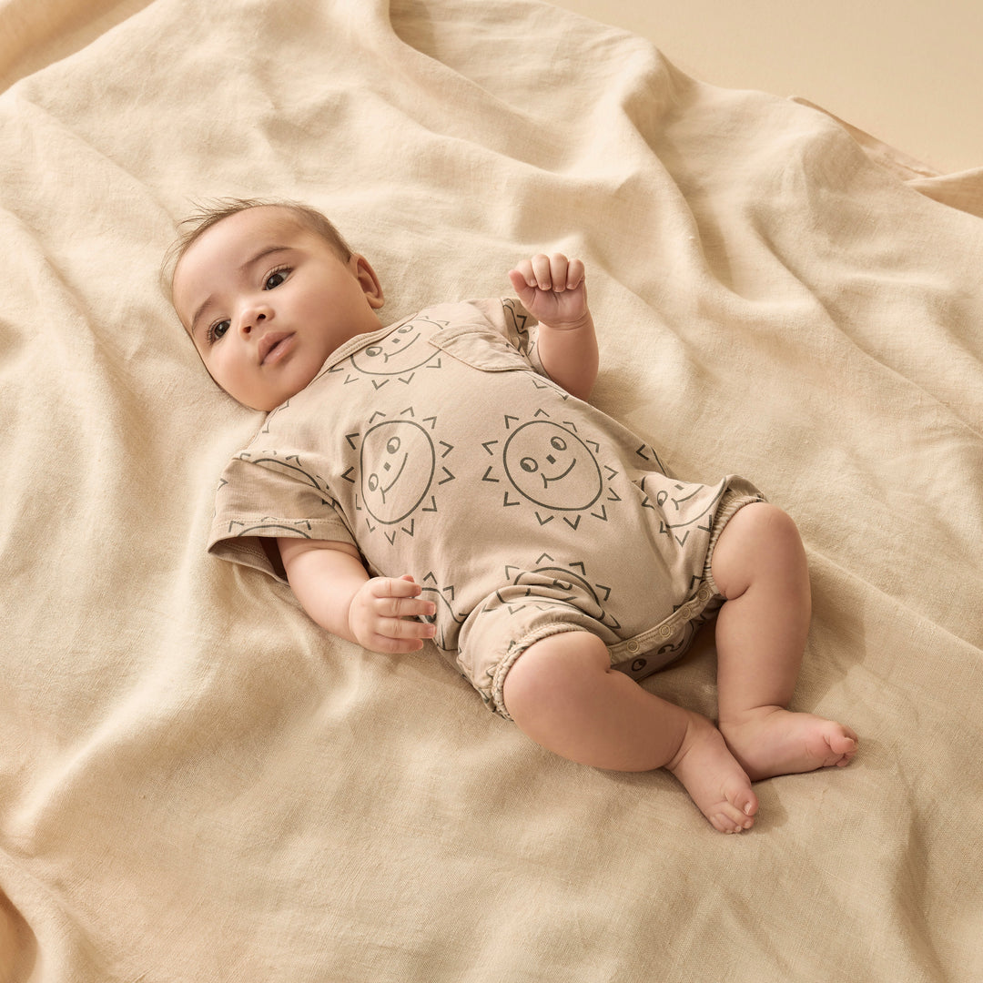 Wilson & Frenchy Organic Sweat Growsuit - Happy Days