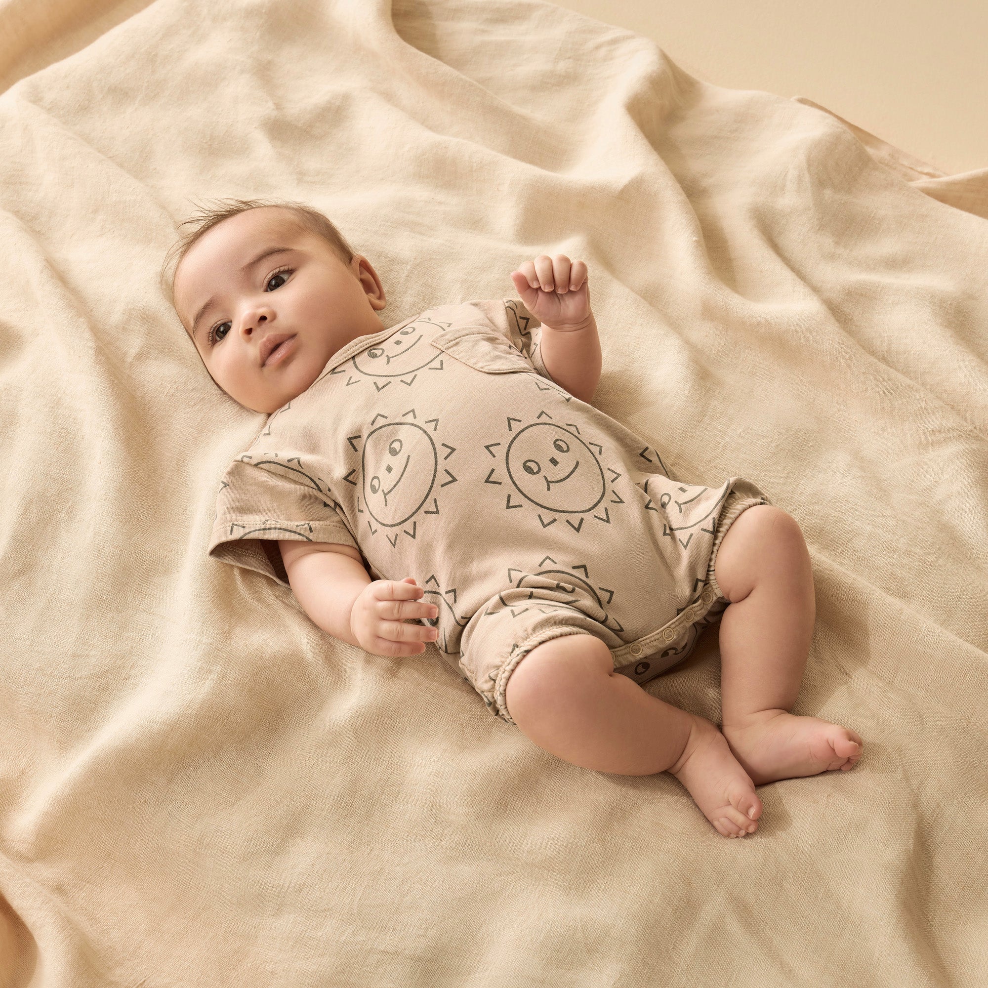 Wilson & Frenchy Organic Sweat Growsuit - Happy Days
