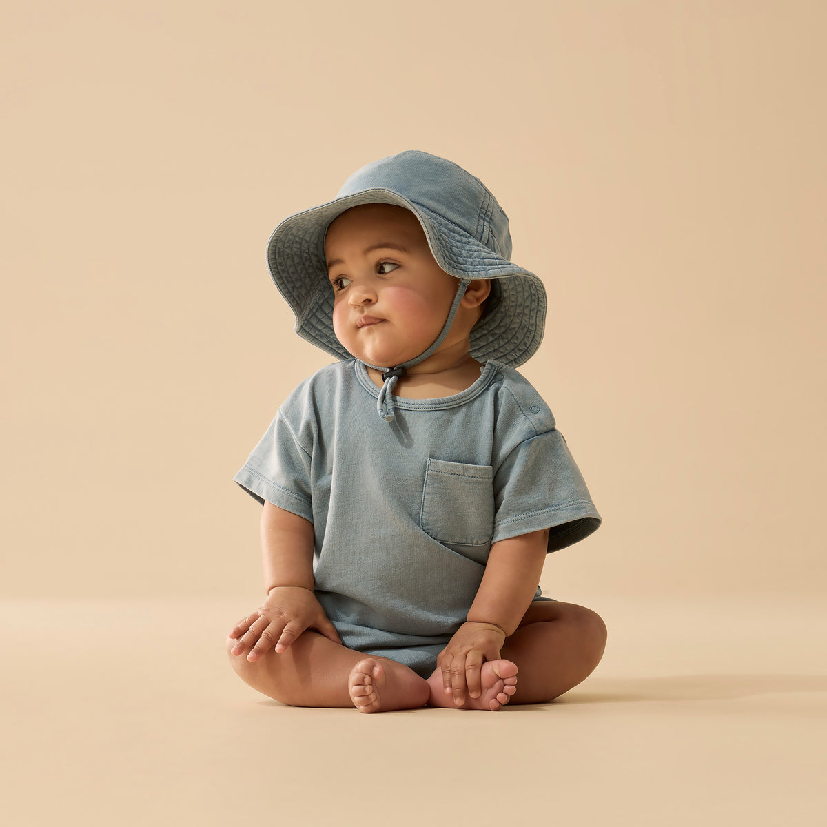 Organic Sweat Sun Hat - Dusk