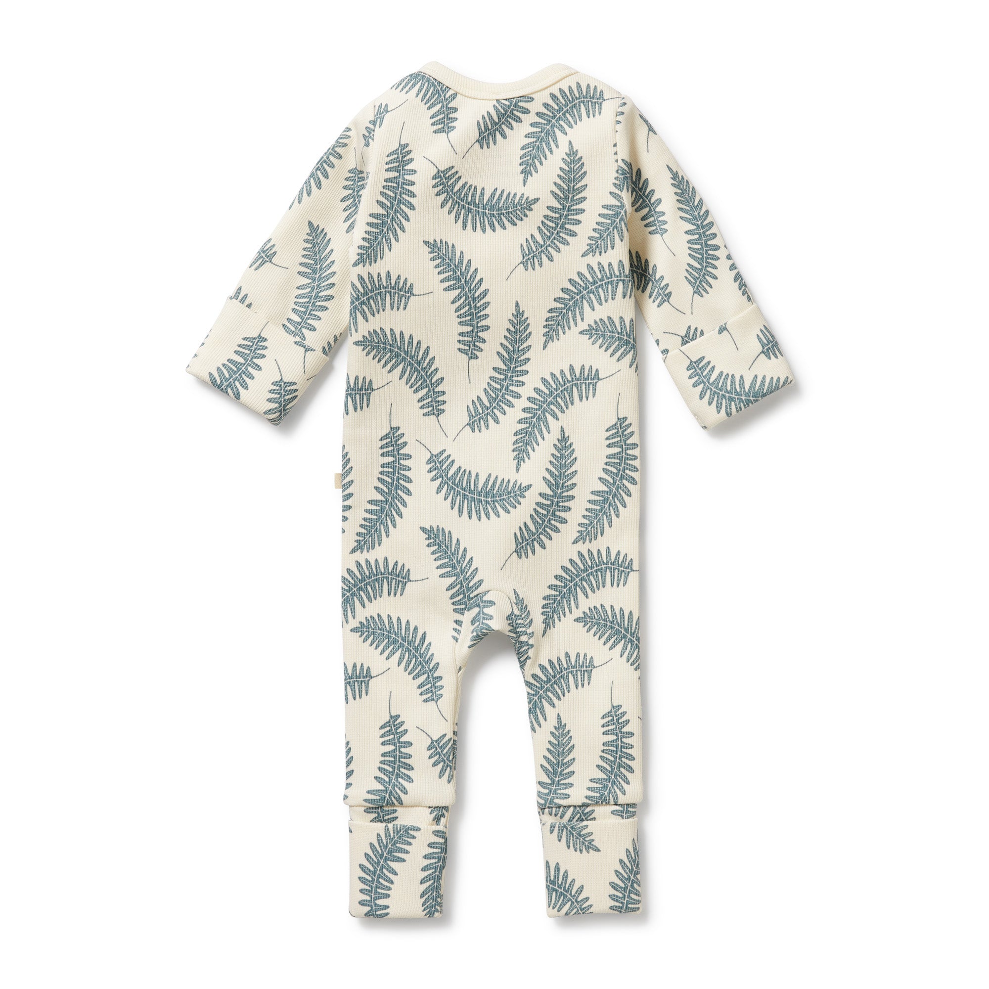 Wilson & Frenchy Organic Zipsuit with Feet - Little Fronds