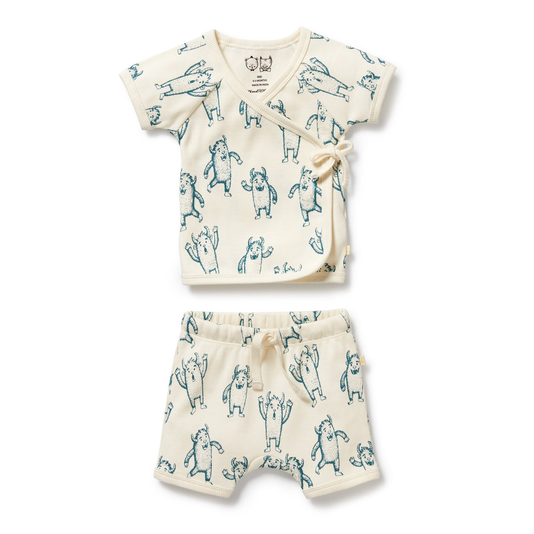 Wilson & Frenchy Organic Kimono Set - Yeti