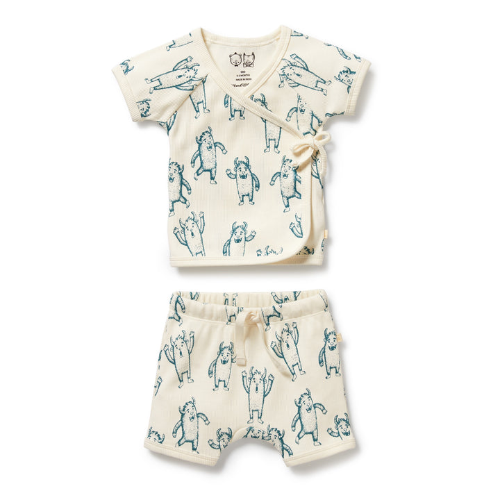 Wilson & Frenchy Organic Kimono Set - Yeti