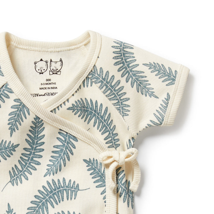 Wilson & Frenchy Organic Kimono Set - Little Fronds