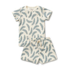 Organic Short Sleeved Pyjamas - Little Fronds
