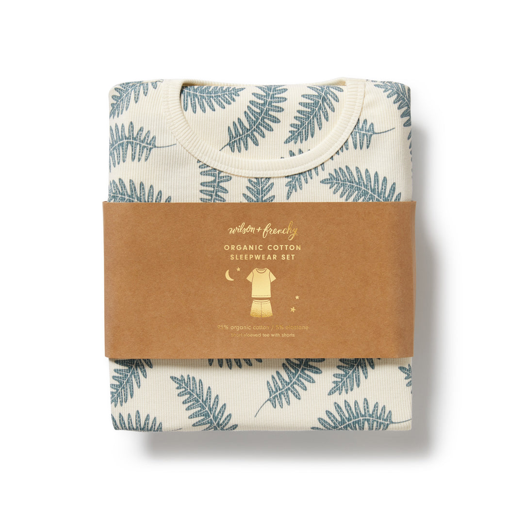 Wilson & Frenchy Organic Short Sleeved Pyjamas - Little Fronds