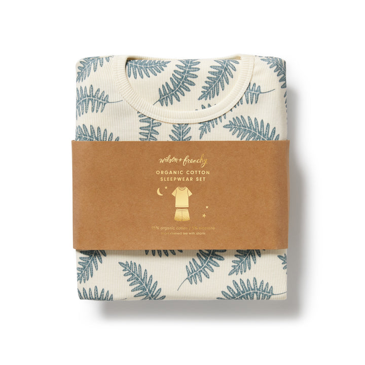 Wilson & Frenchy Organic Short Sleeved Pyjamas - Little Fronds