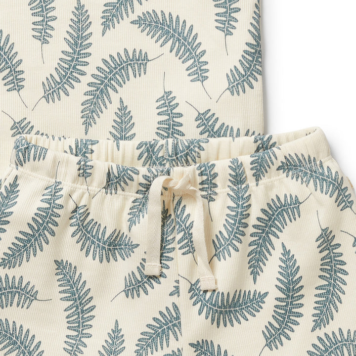 Wilson & Frenchy Organic Short Sleeved Pyjamas - Little Fronds