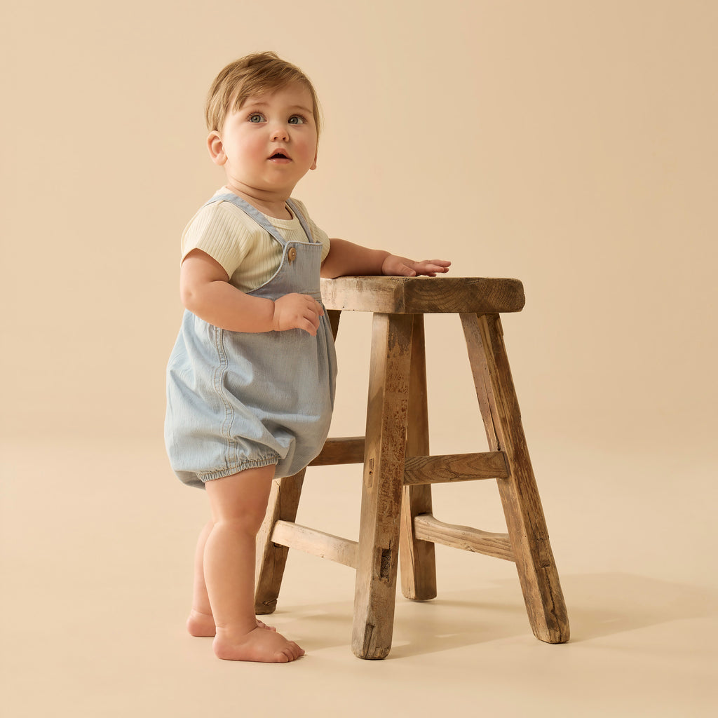 Wilson & Frenchy Organic Bodysuit - Denim