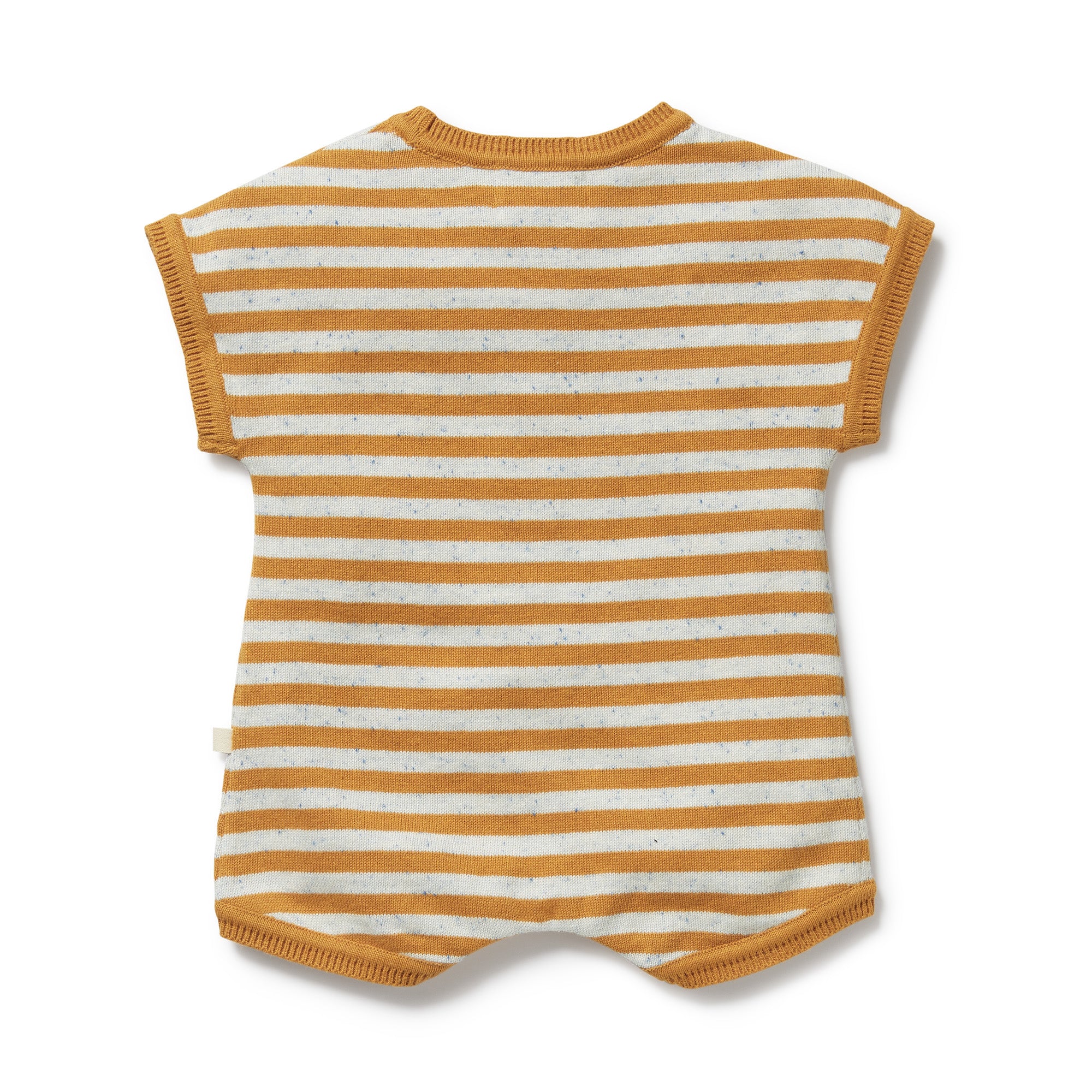 Wilson & Frenchy Organic Knitted Growsuit - Golden Wave Stripe