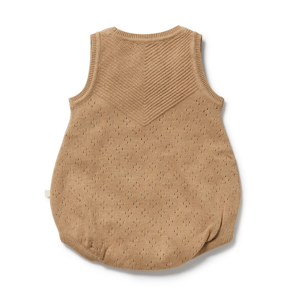 Wilson & Frenchy Organic Knitted Bodysuit - Oat