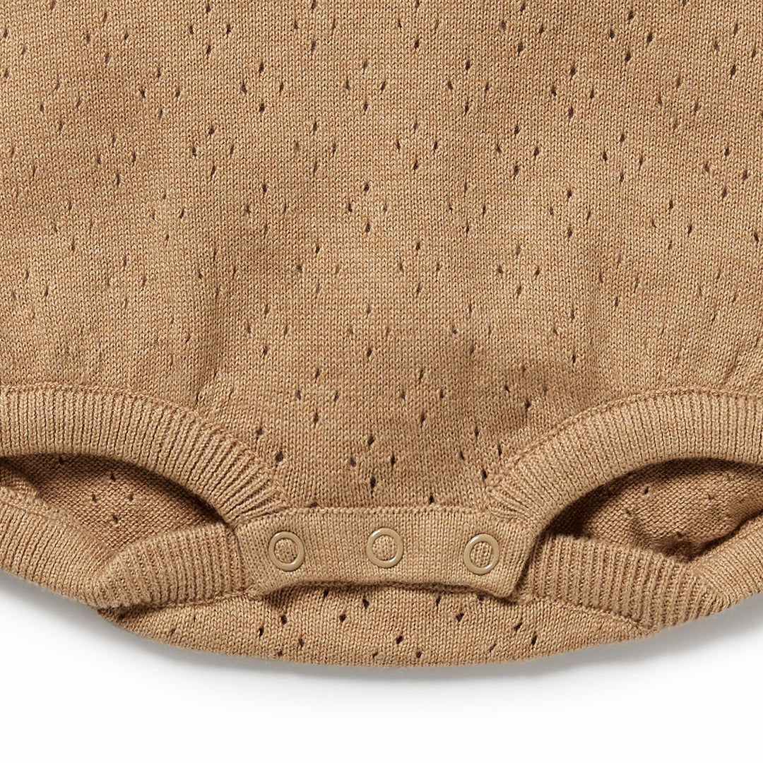 Wilson & Frenchy Organic Knitted Bodysuit - Oat