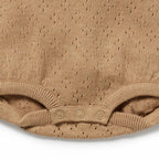 Organic Knitted Bodysuit - Oat