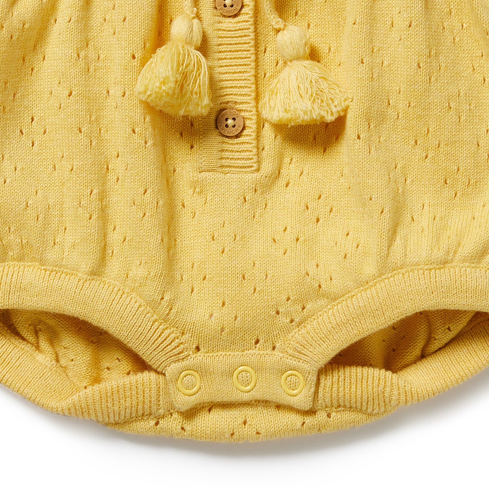 Wilson & Frenchy Organic Knitted Tie Bodysuit - Sunny Sorbet