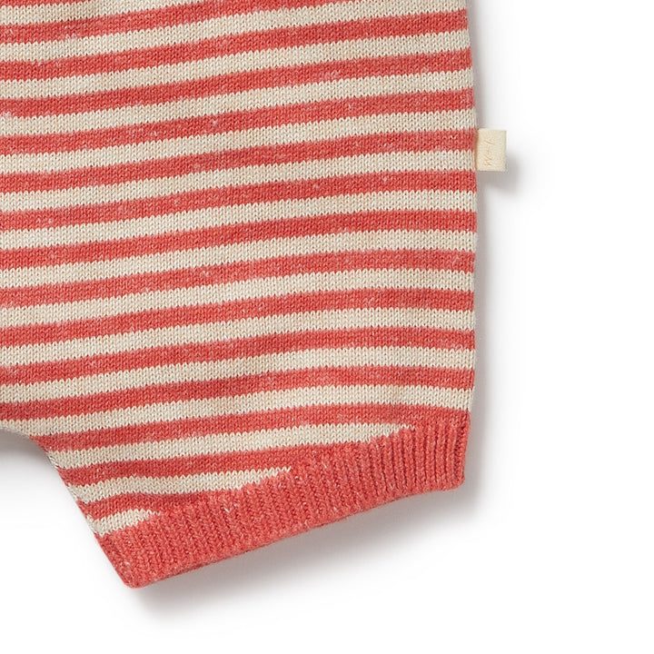 Wilson & Frenchy Organic Knitted Stripe Set - Strawberry Swirl
