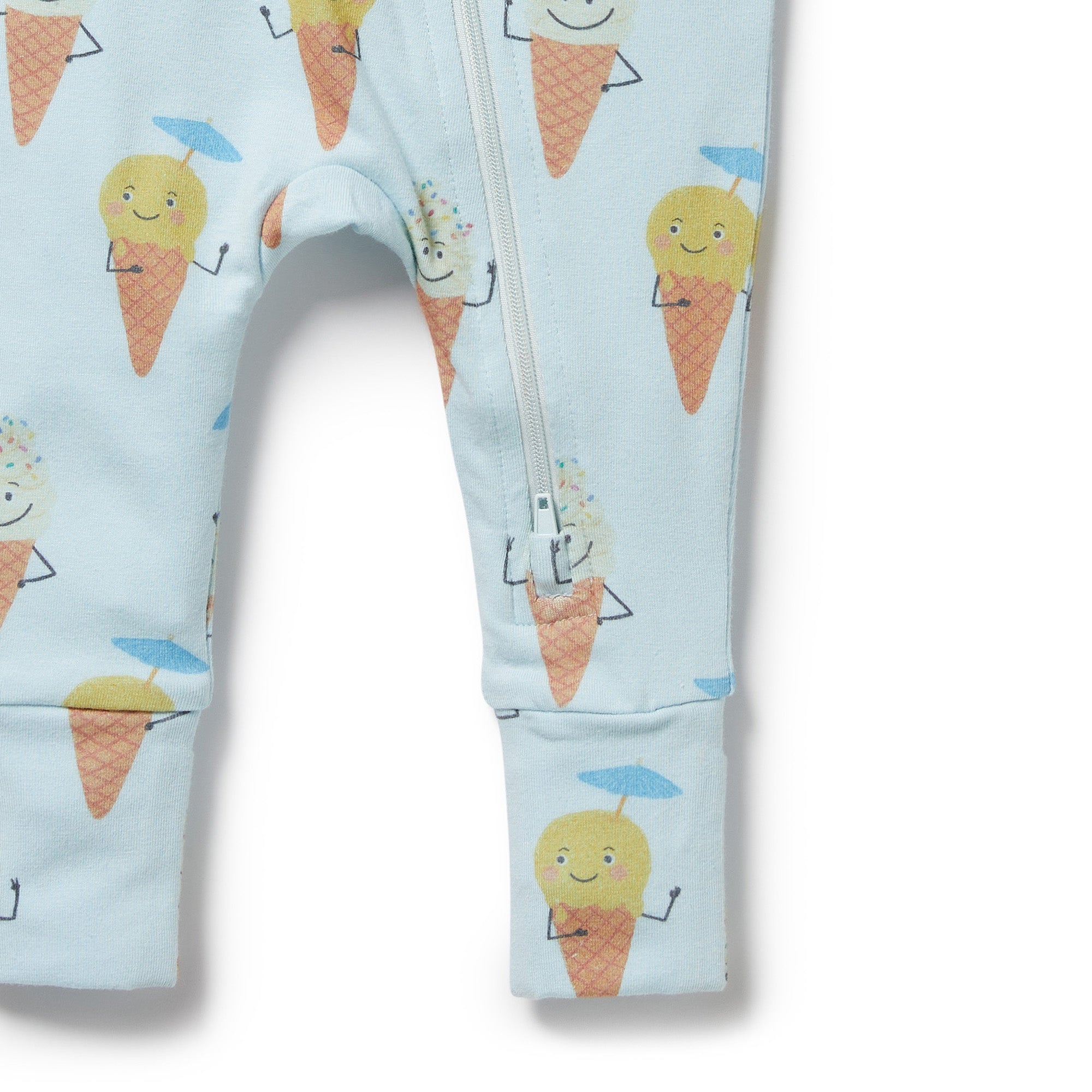 Wilson & Frenchy Organic Zipsuit with Feet - Frosty Friends