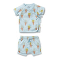 Organic Kimono Set - Frosty Friends