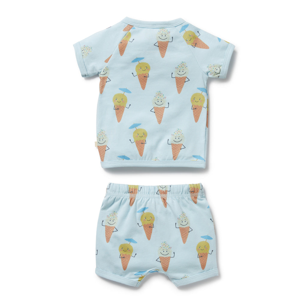 Organic Kimono Set - Frosty Friends