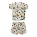 Organic Kimono Set - Mini Jungle