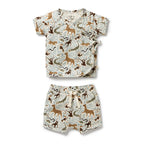 Organic Kimono Set - Mini Jungle