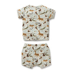 Organic Kimono Set - Mini Jungle