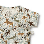 Organic Kimono Set - Mini Jungle