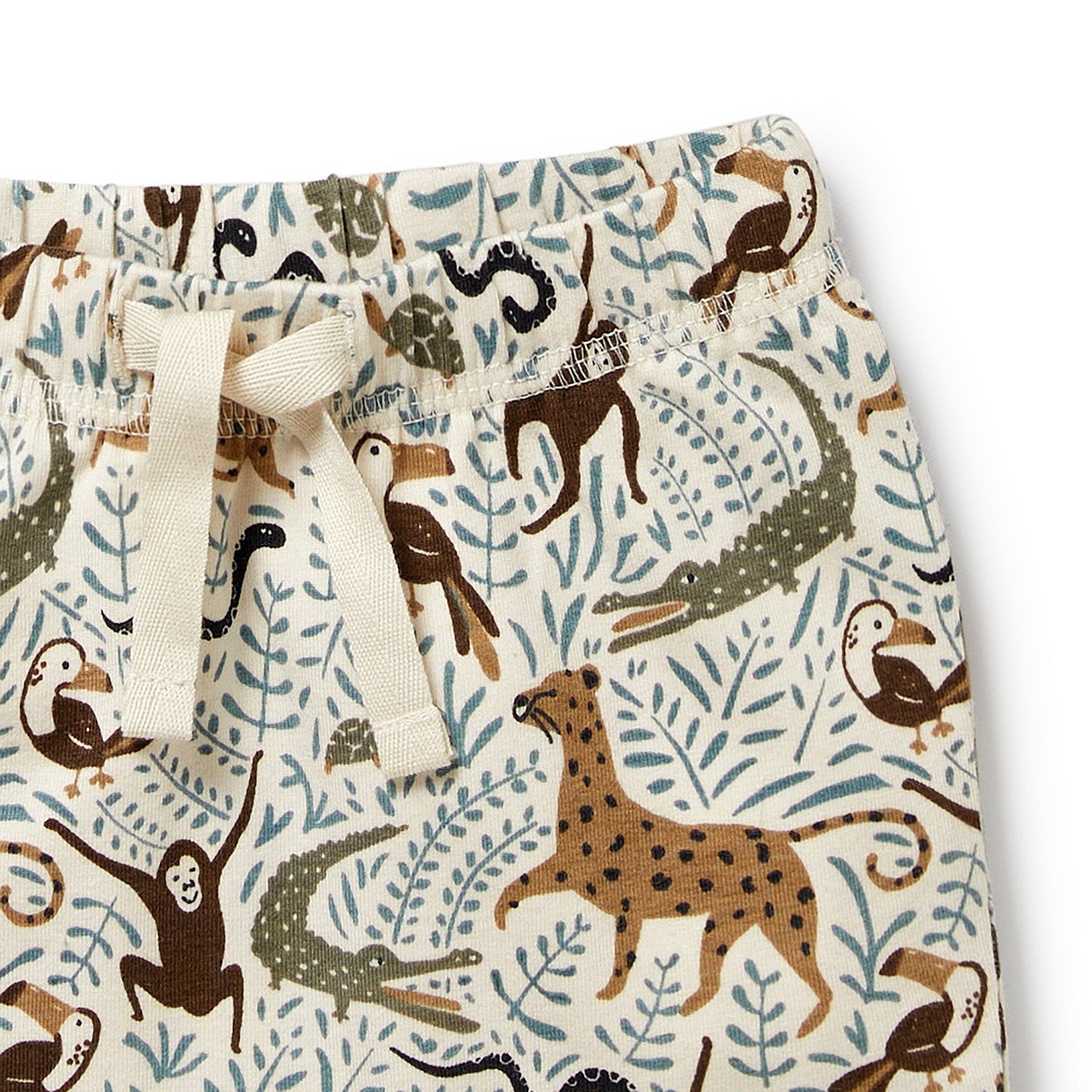 Organic Kimono Set - Mini Jungle