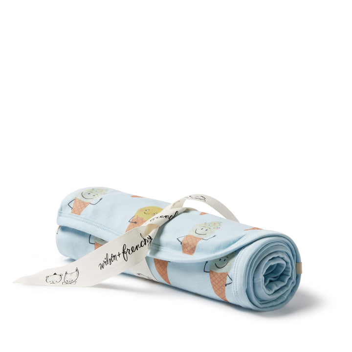 Wilson & Frenchy Organic Bunny Rug - Frosty Friends