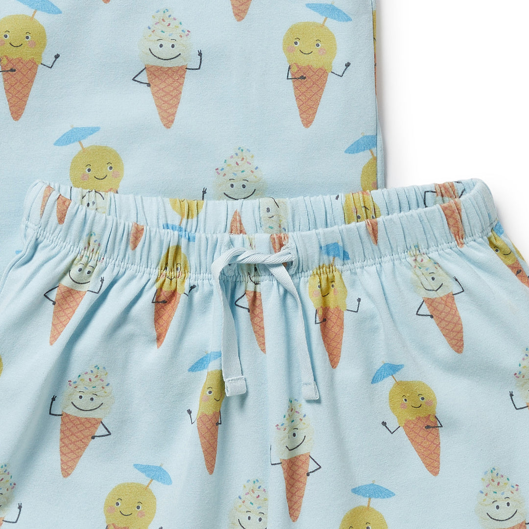 Wilson & Frenchy Organic Short Sleeved Pyjamas - Frosty Friends