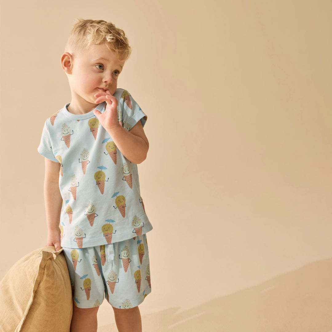 Wilson & Frenchy Organic Short Sleeved Pyjamas - Frosty Friends