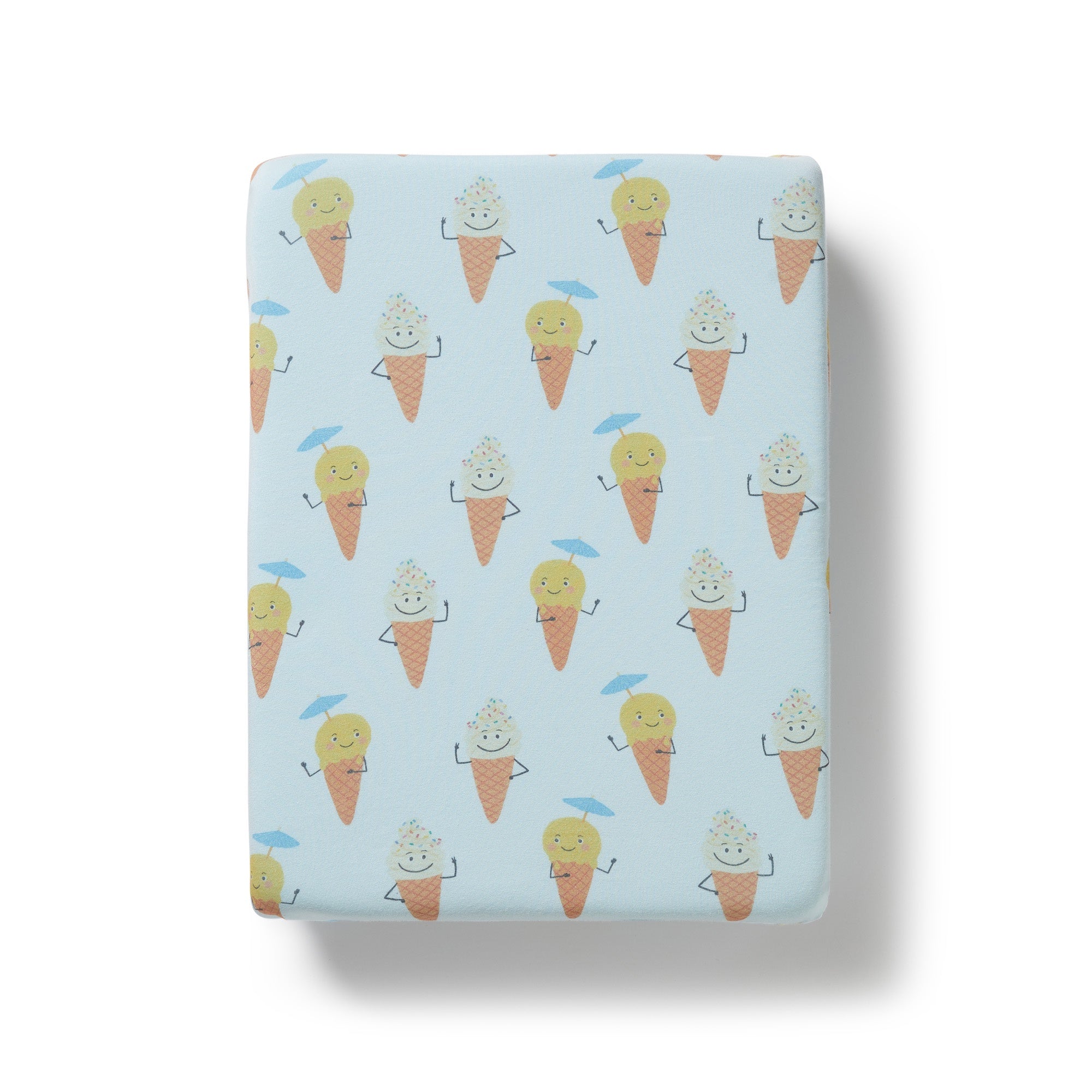 Organic Bassinet Sheet - Frosty Friends