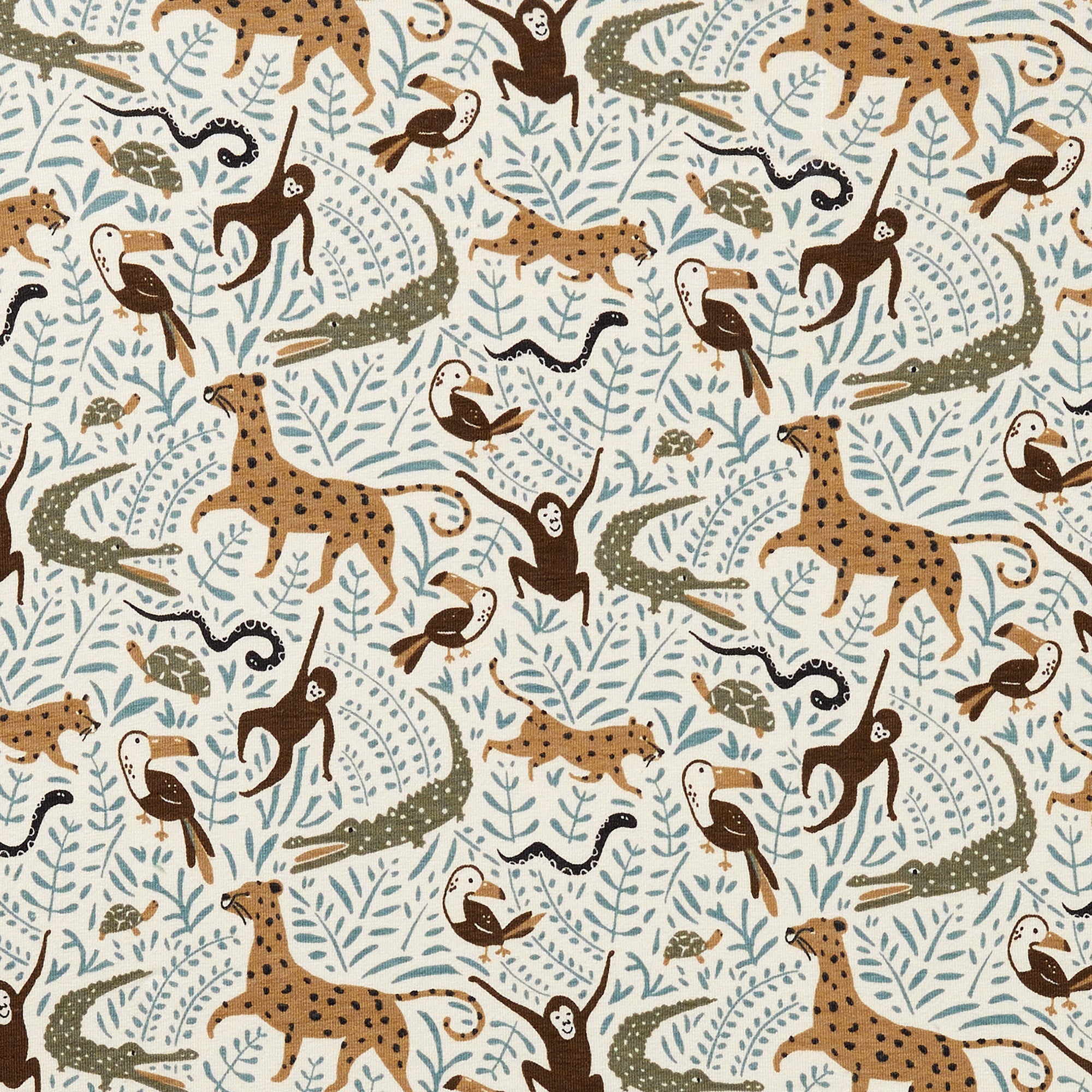 Organic Cot Sheet - Mini Jungle