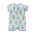 Organic Boyleg Zipsuit - Frosty Friends