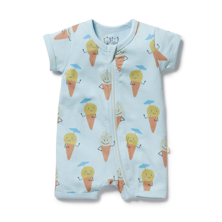 Wilson & Frenchy Organic Boyleg Zipsuit - Frosty Friends