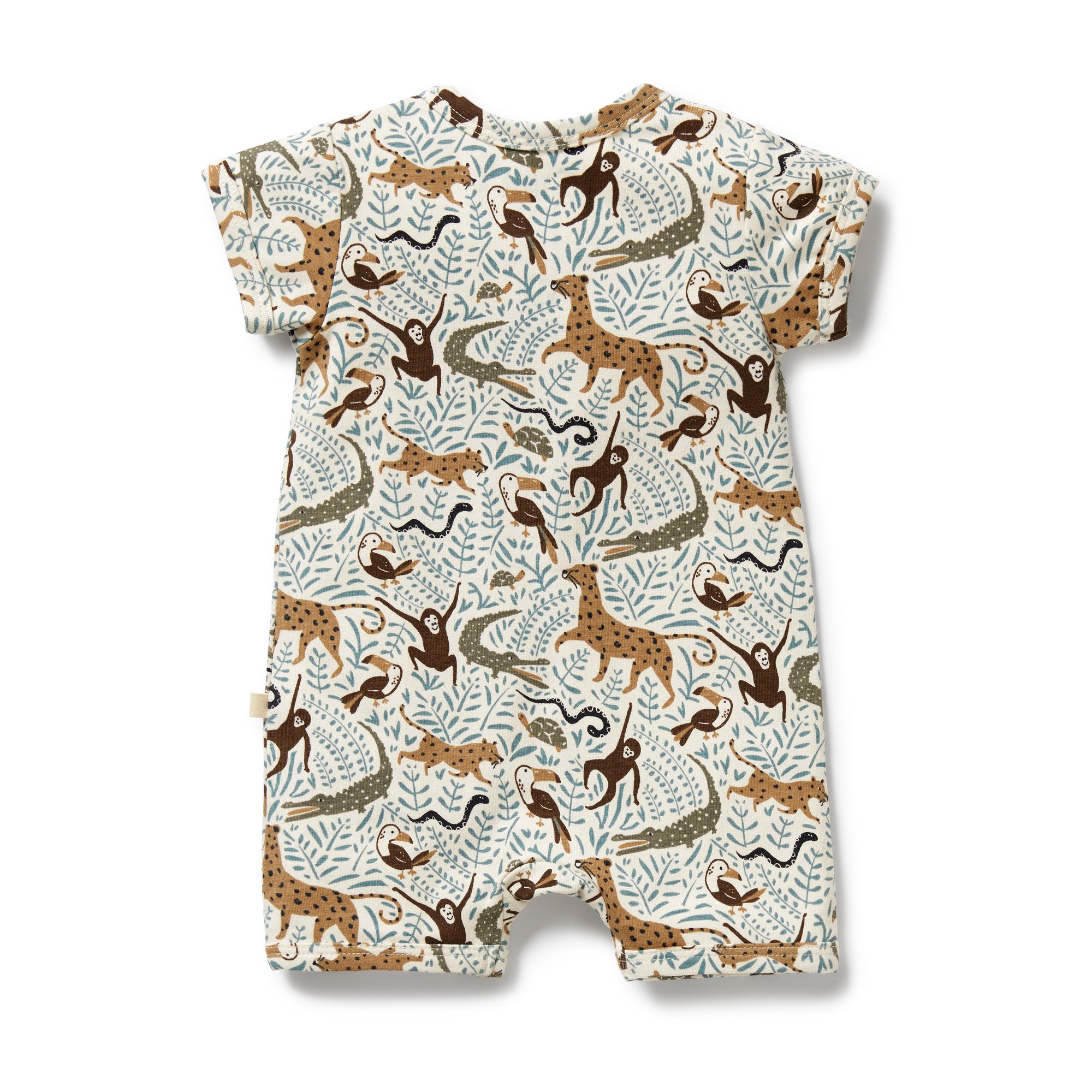 Wilson & Frenchy Organic Boyleg Zipsuit - Mini Jungle