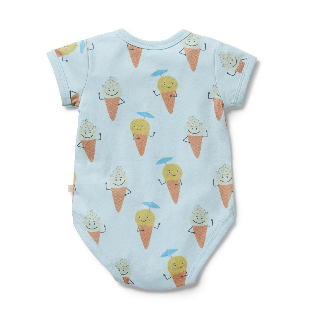 Wilson & Frenchy Organic Henley Bodysuit - Frosty Friends