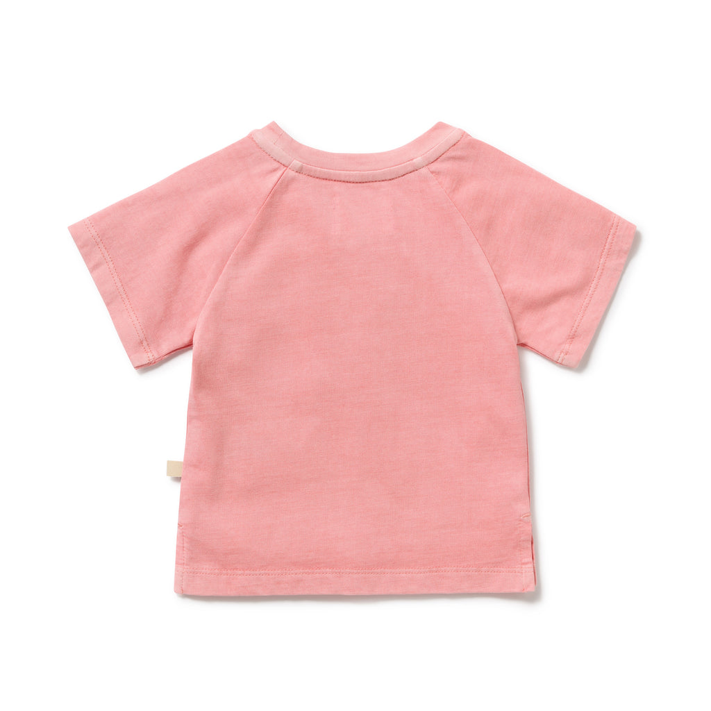 Organic Dyed Tee - Rose