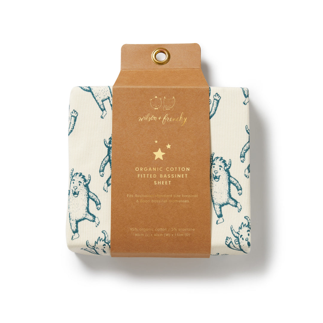 Wilson & Frenchy Organic Bassinet Sheet - Yeti