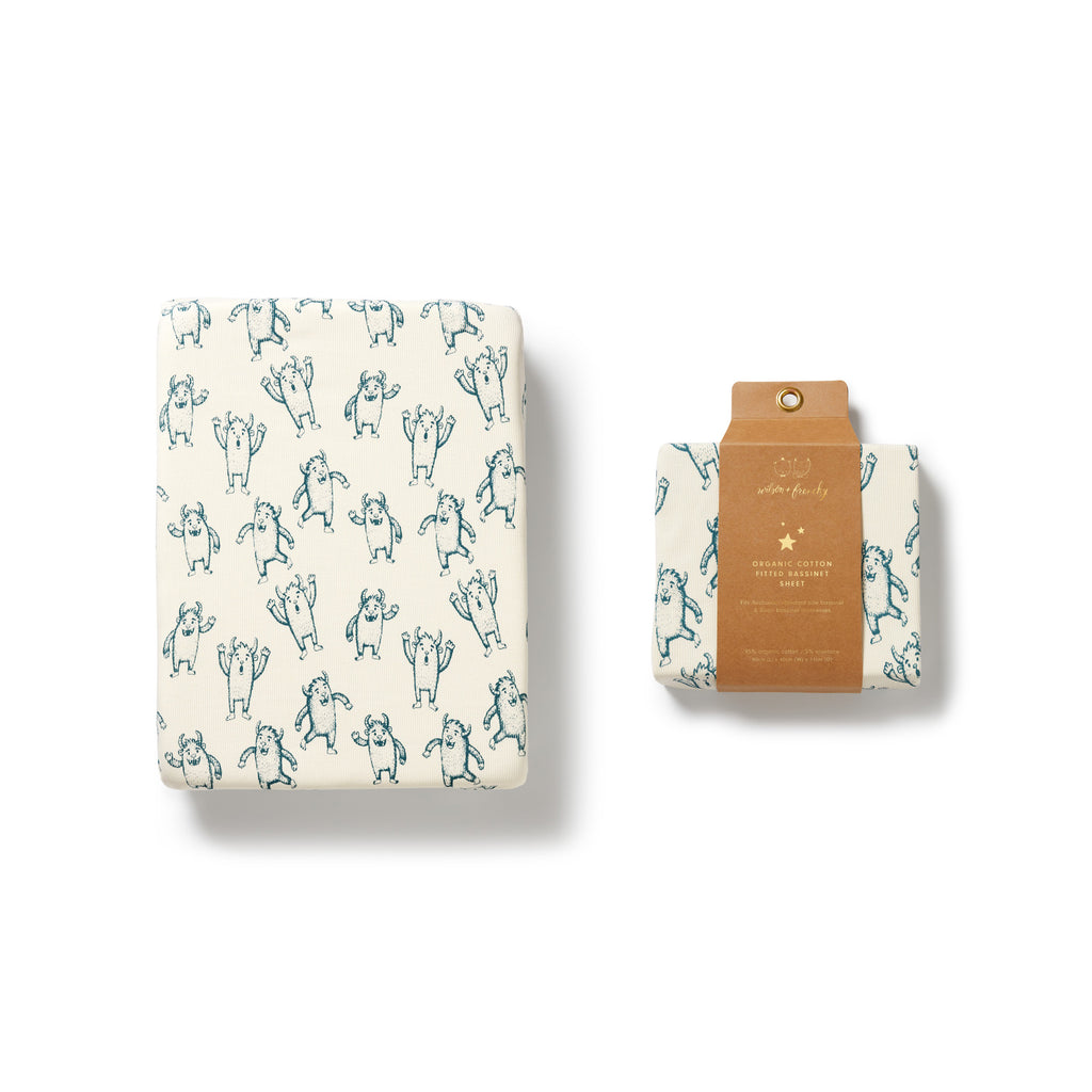 Organic Bassinet Sheet - Yeti