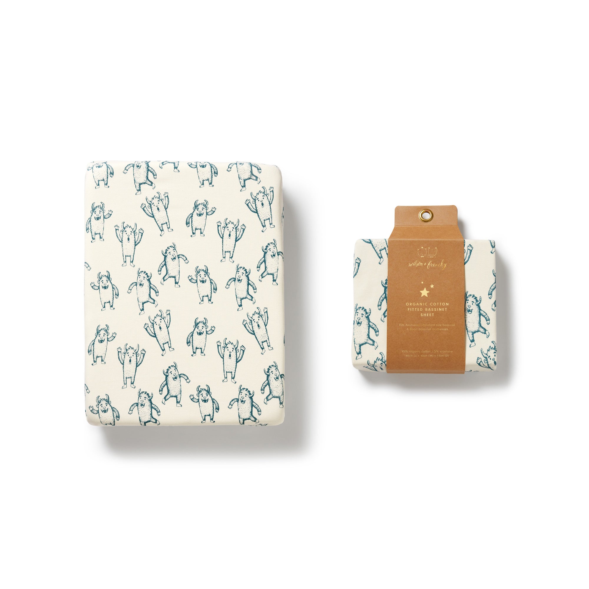 Organic Bassinet Sheet - Yeti