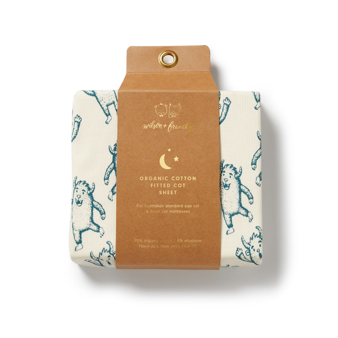 Wilson & Frenchy Organic Cot Sheet - Yeti