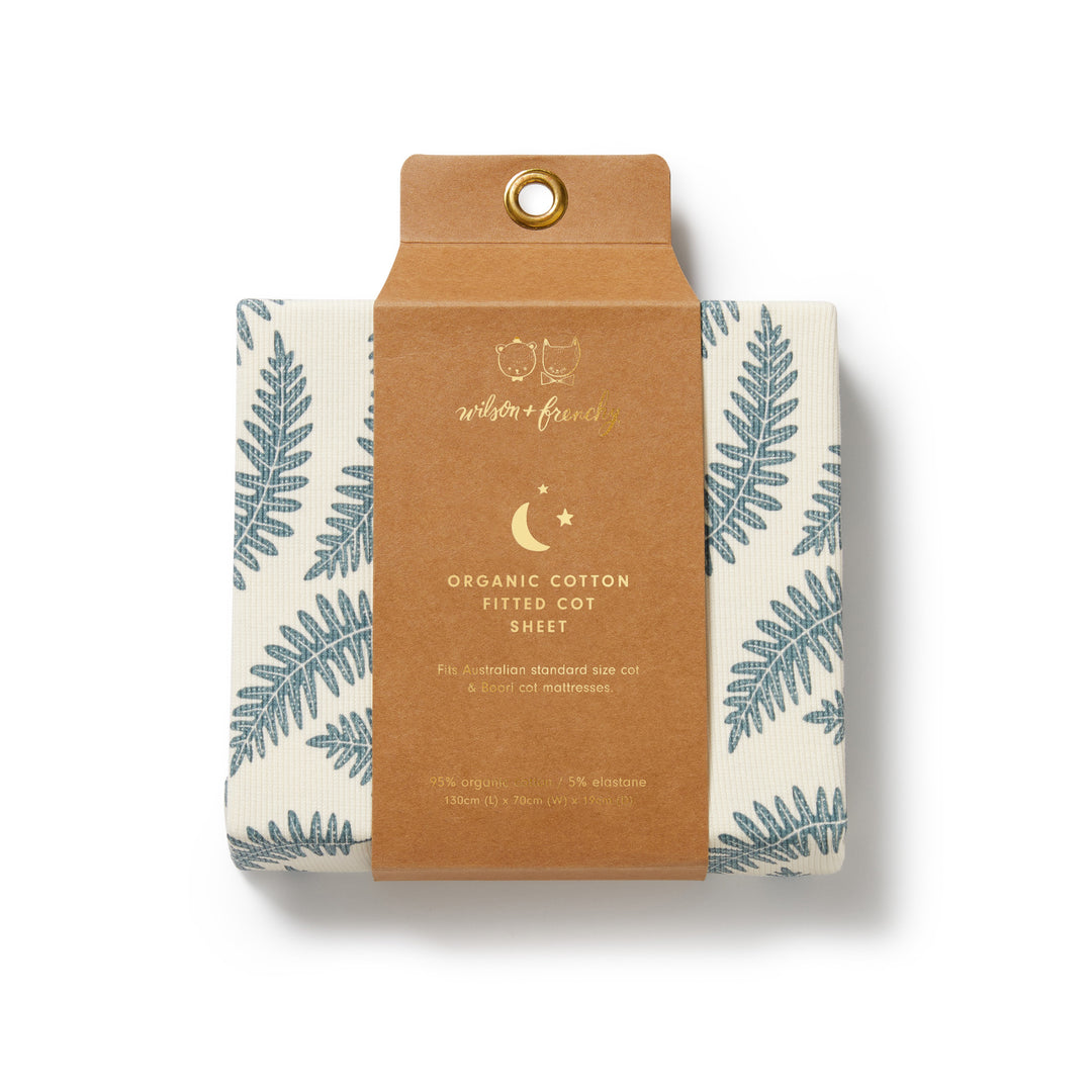 Wilson & Frenchy Organic Cot Sheet - Little Fronds