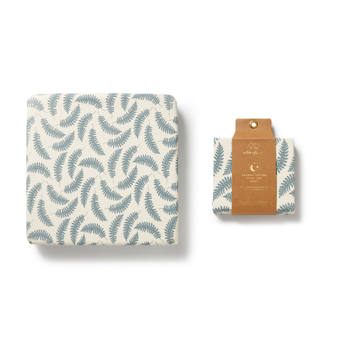 Wilson & Frenchy Organic Cot Sheet - Little Fronds