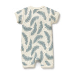 Organic Boyleg Zipsuit - Little Fronds